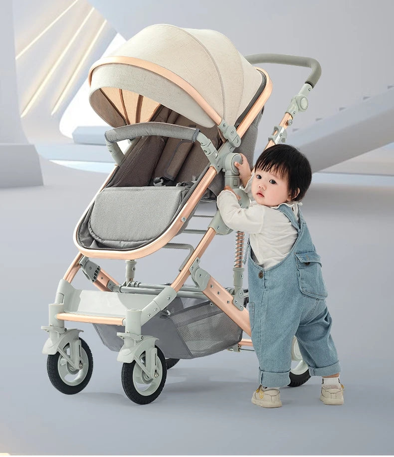 Foldable Multi-Functional 3-in-1 Baby Stroller