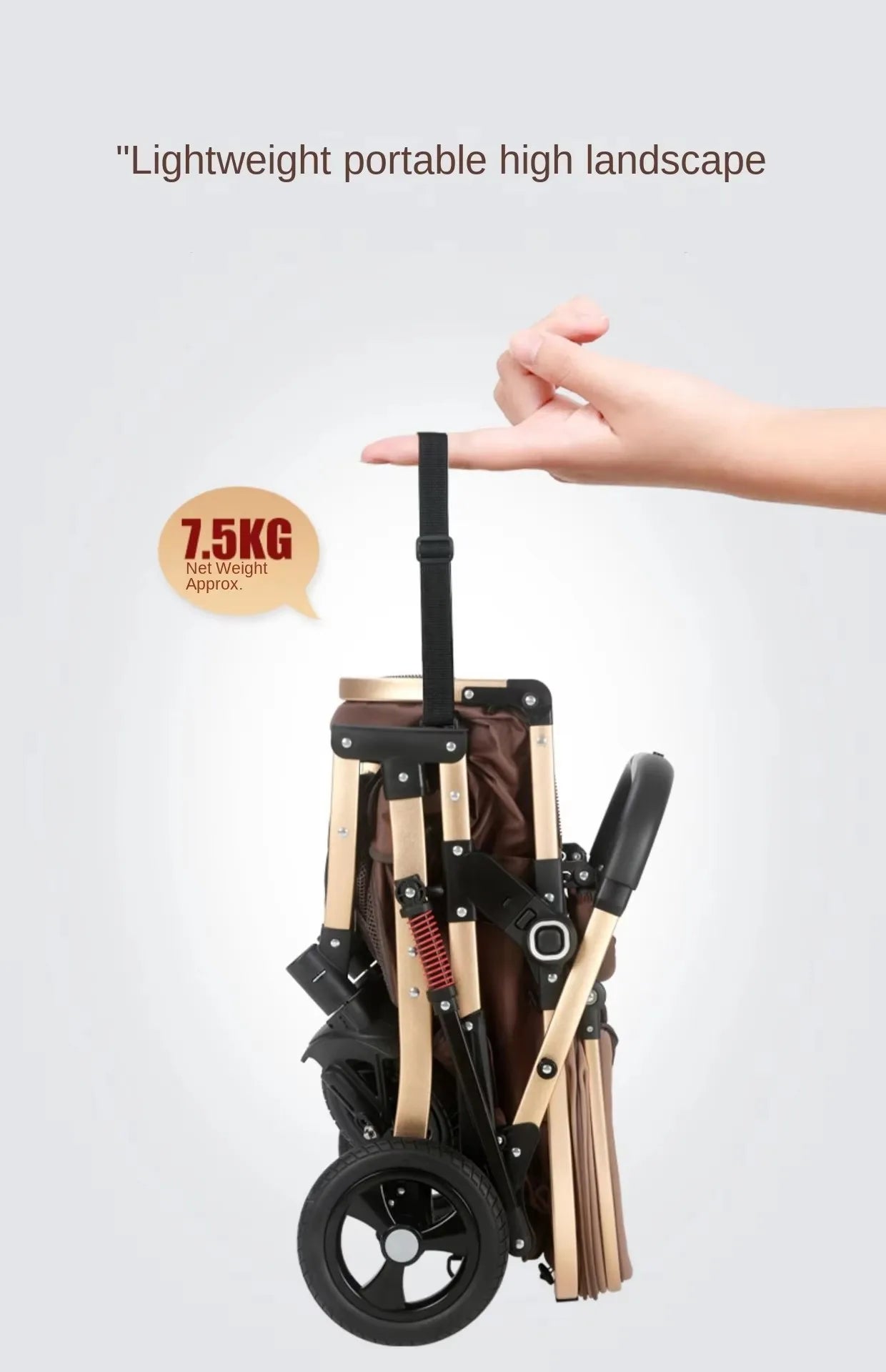 3-in-1 Foldable Pram Baby Stroller - Newborn to 36 months
