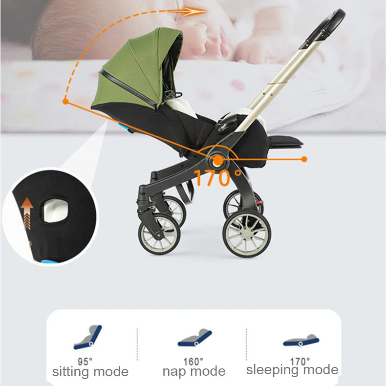 Deluxe 4-in-1 Infant Car Seat & Stroller Travel System - 0 to 3 Years