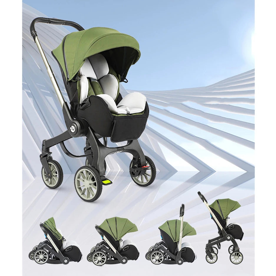 Deluxe 4-in-1 Infant Car Seat & Stroller Travel System - 0 to 3 Years