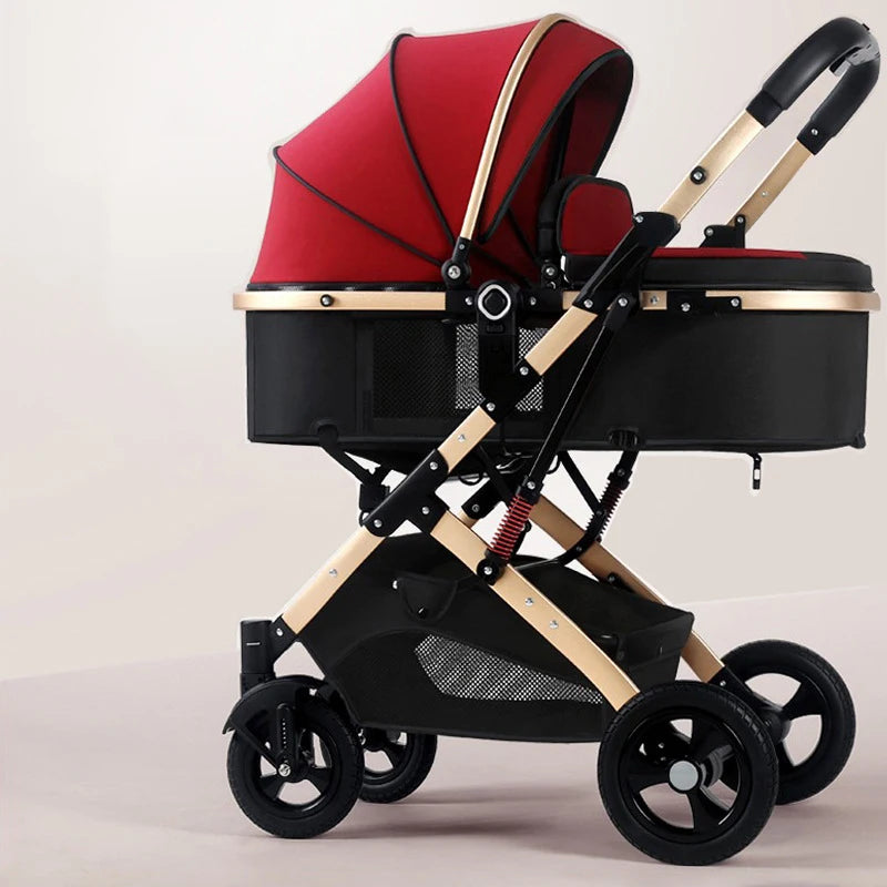 3-in-1 Foldable Pram Baby Stroller - Newborn to 36 months