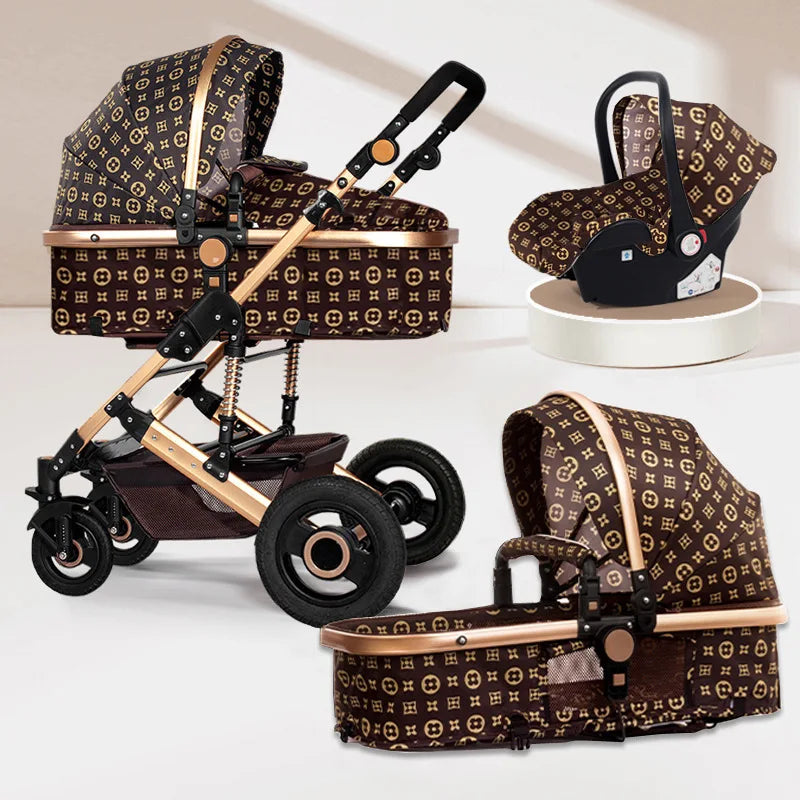 Foldable Multi-Functional 3-in-1 Baby Stroller