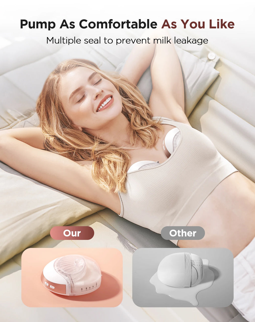 Hands-Free Painless Electric Breast Pump