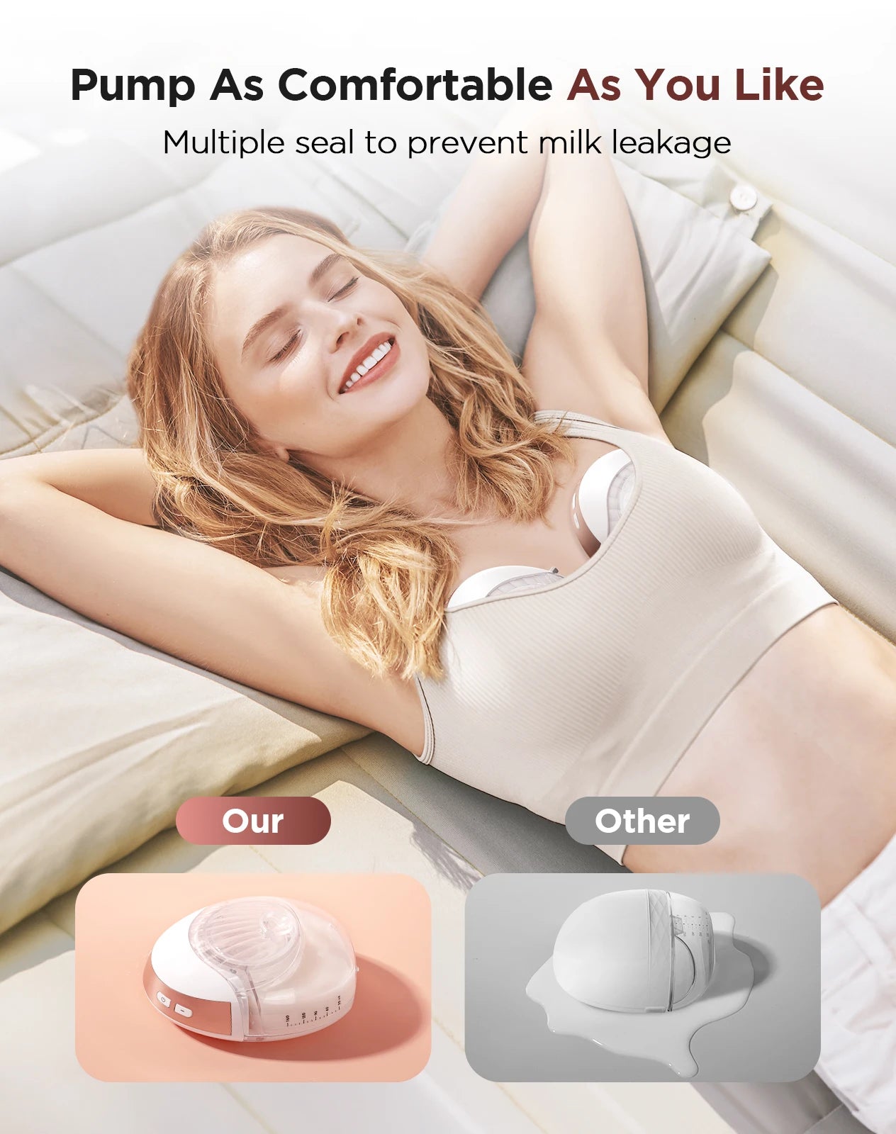 Hands-Free Painless Electric Breast Pump