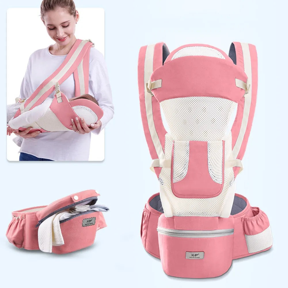 Newborn Ergonomic All-In-One Kangaroo Baby Carrier - 0 to 48 Months