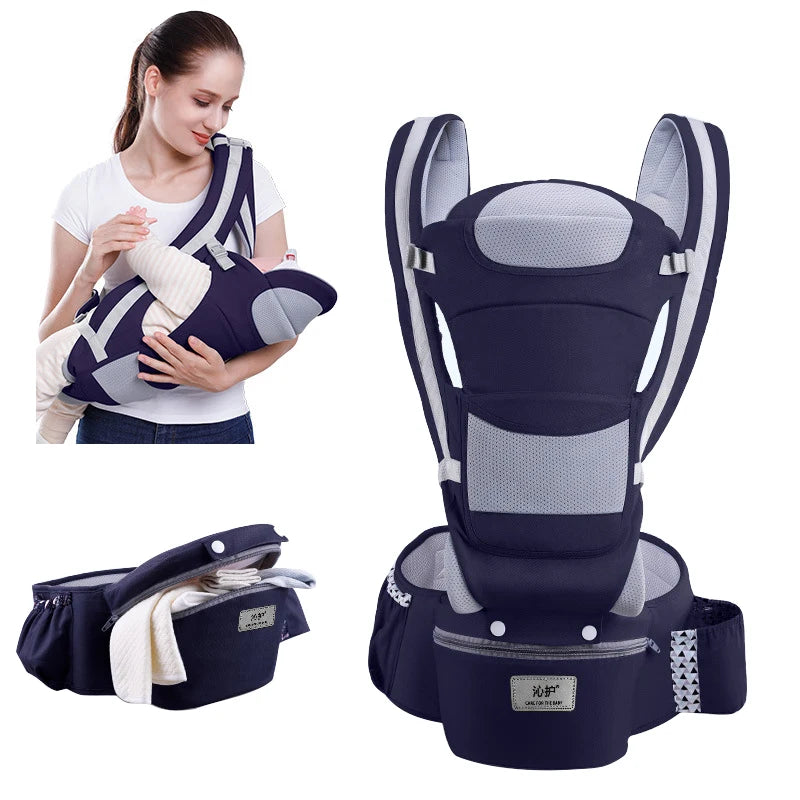 Newborn Ergonomic All-In-One Kangaroo Baby Carrier - 0 to 48 Months