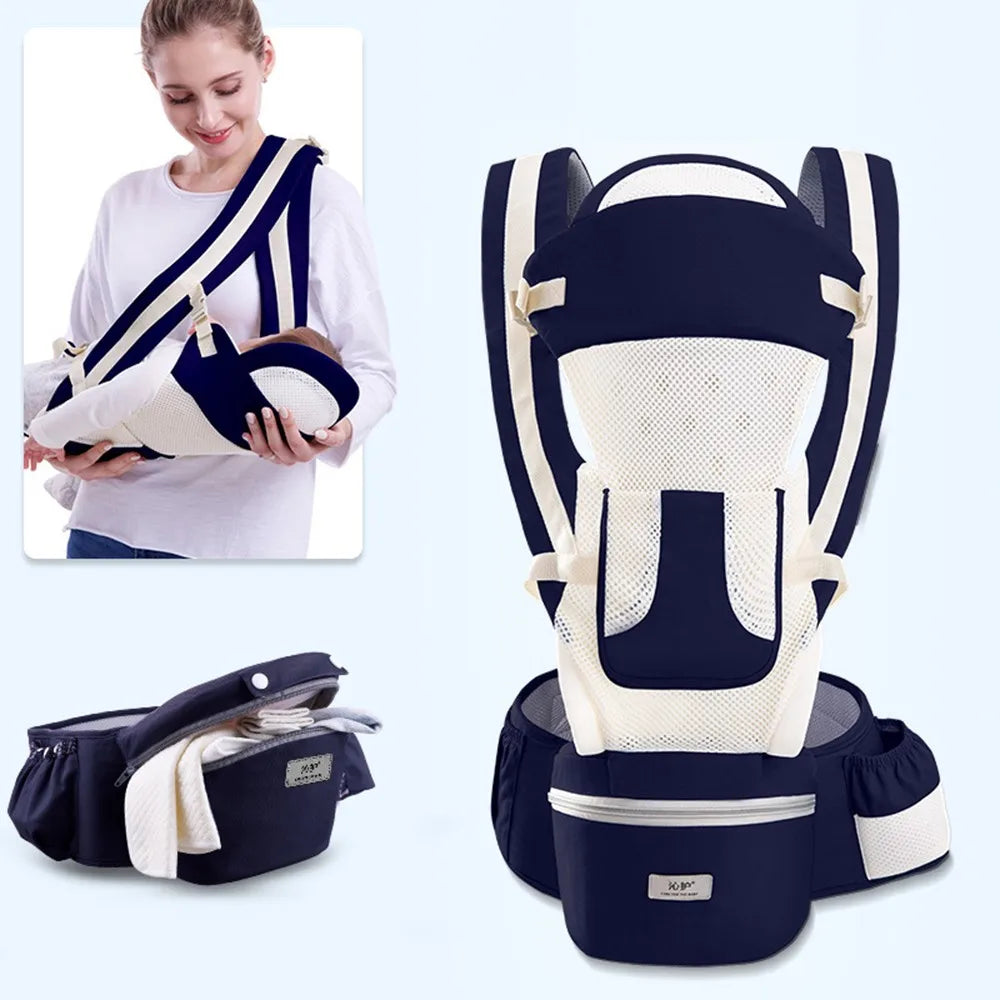 Newborn Ergonomic All-In-One Kangaroo Baby Carrier - 0 to 48 Months