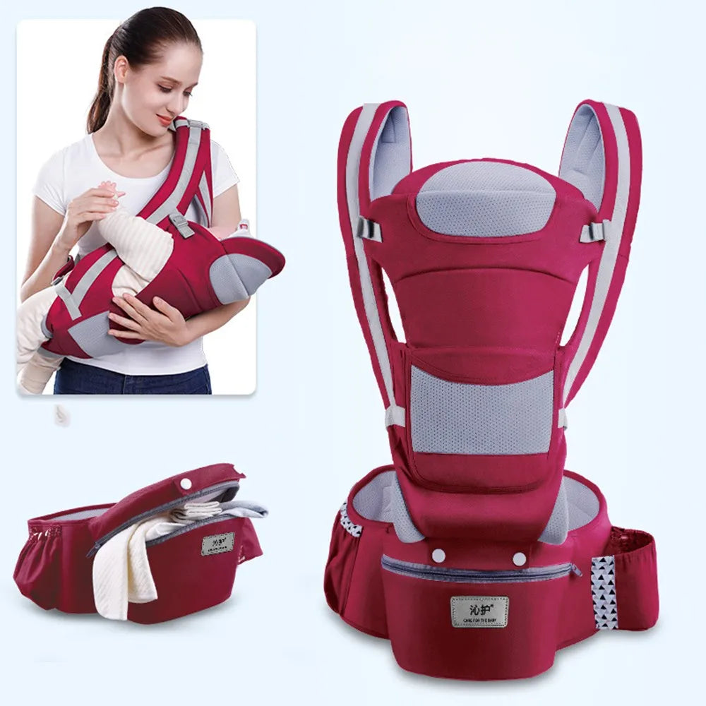 Newborn Ergonomic All-In-One Kangaroo Baby Carrier - 0 to 48 Months