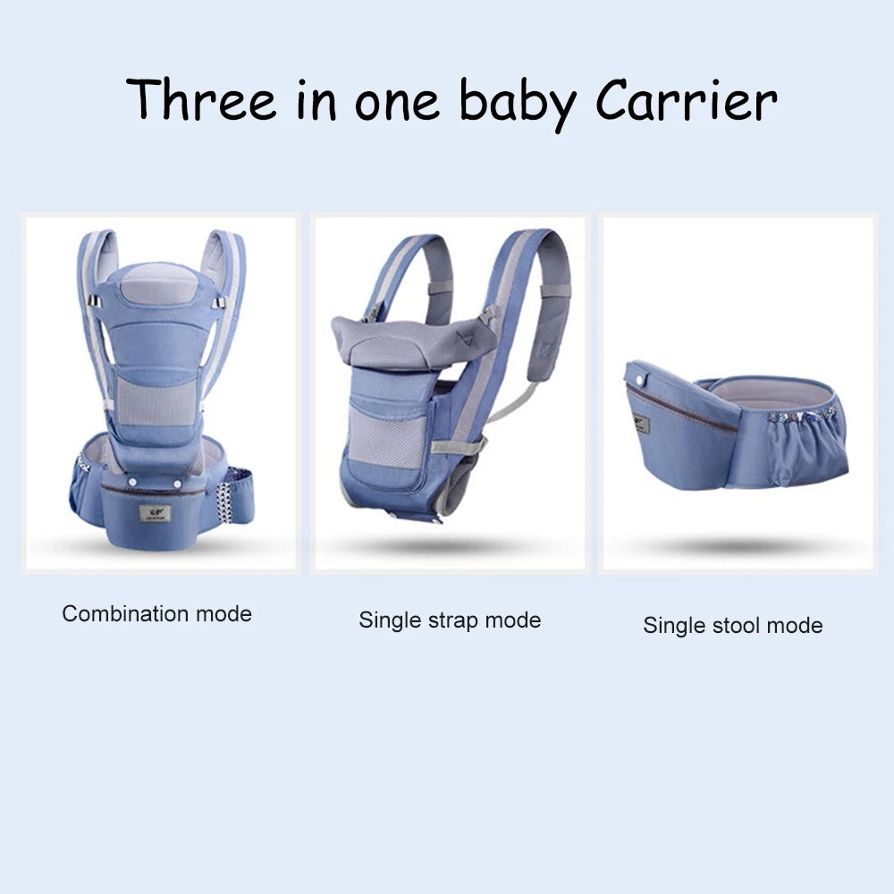 Newborn Ergonomic All-In-One Kangaroo Baby Carrier - 0 to 48 Months