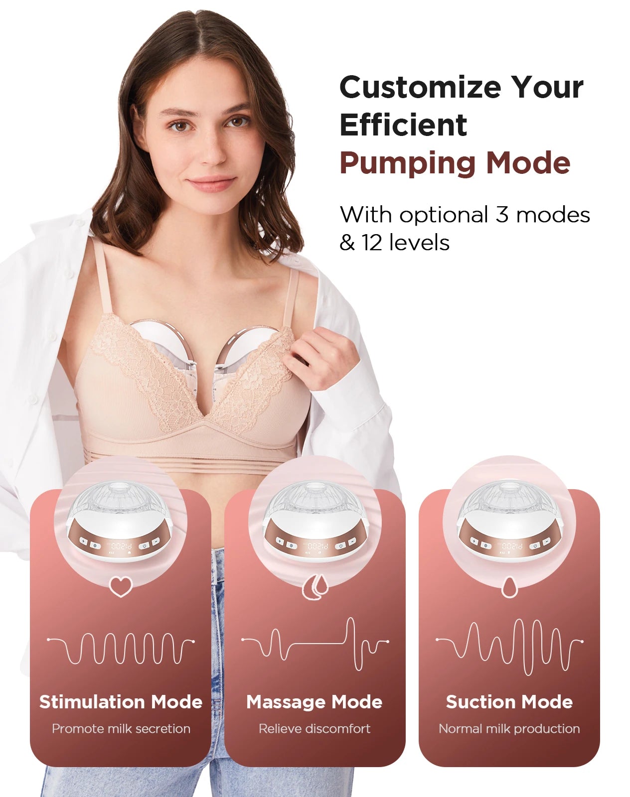 Hands-Free Painless Electric Breast Pump