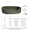 Washable Orthopedic Dog Bed with Bolster