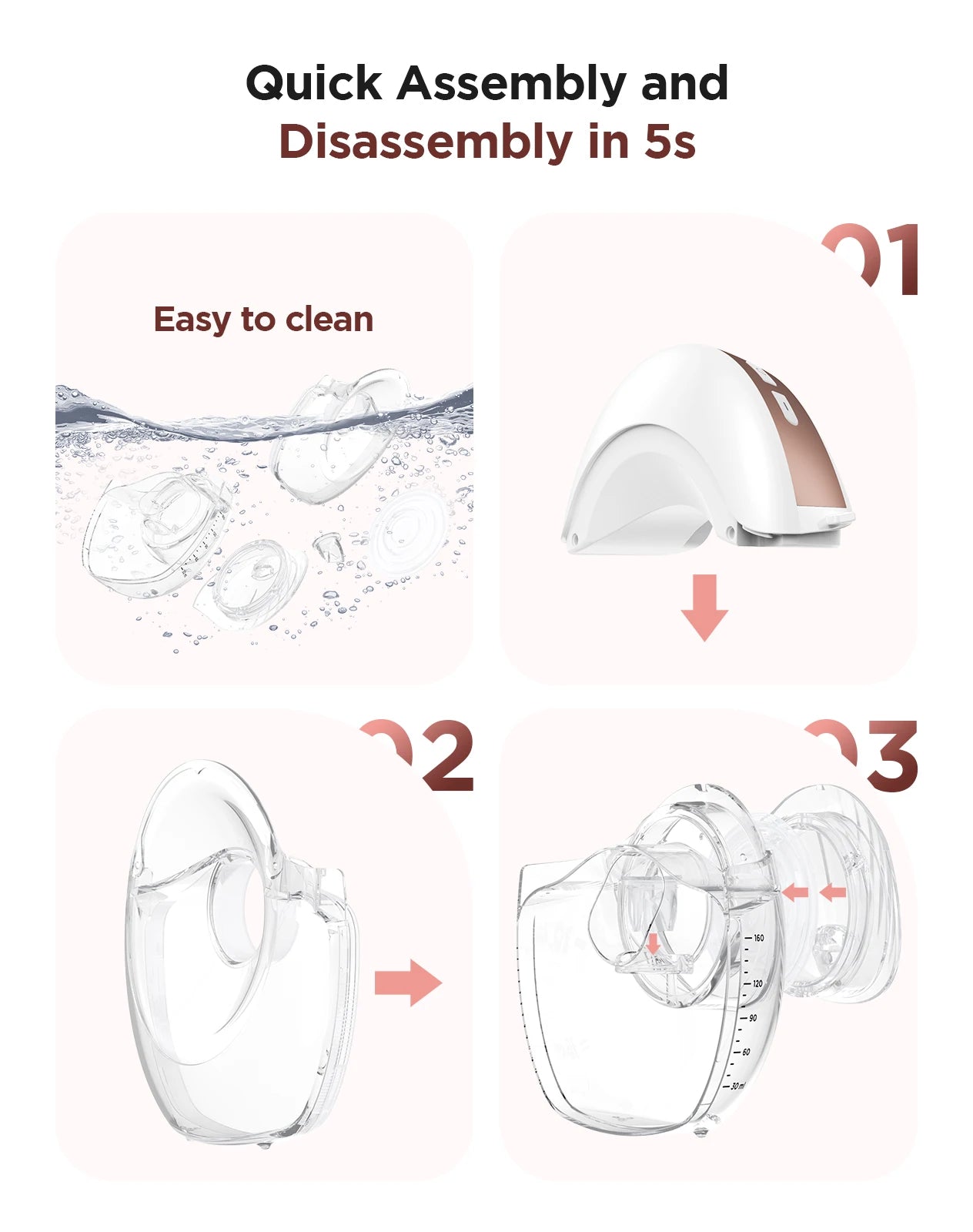 Hands-Free Painless Electric Breast Pump