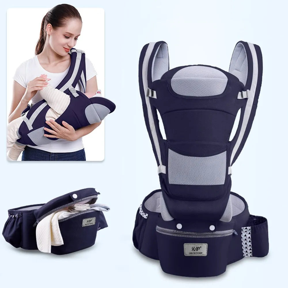 Newborn Ergonomic All-In-One Kangaroo Baby Carrier - 0 to 48 Months